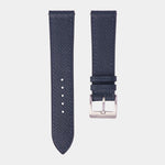 Dark Navy Epsom Leather Slim Watch Strap