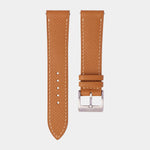 Golden Brown Epsom Leather Slim Watch Strap