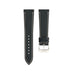 Black Alran Chevre Sully Leather Slim Watch Strap