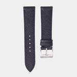 Black Epsom Leather Slim Watch Strap