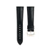 Black Alligator Leather Padded Watch Strap
