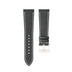 Black Epsom Leather Watch Strap - Slim - Cream Stitch