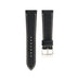 Black Togo Leather Slim Watch Strap