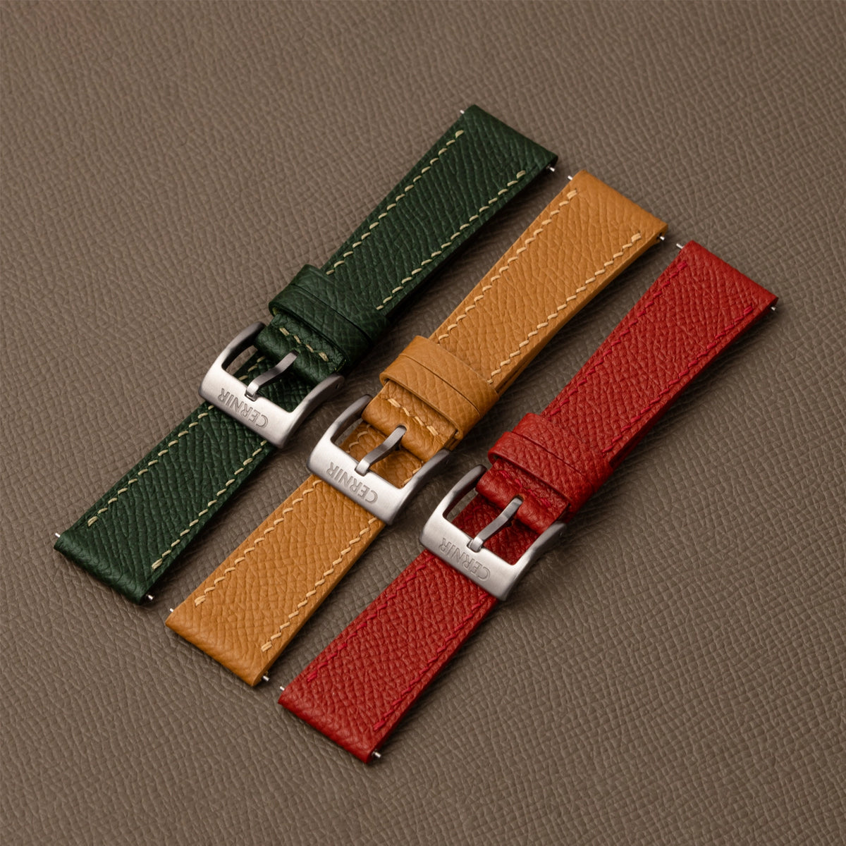 Epsom Leather watch straps by Cernir