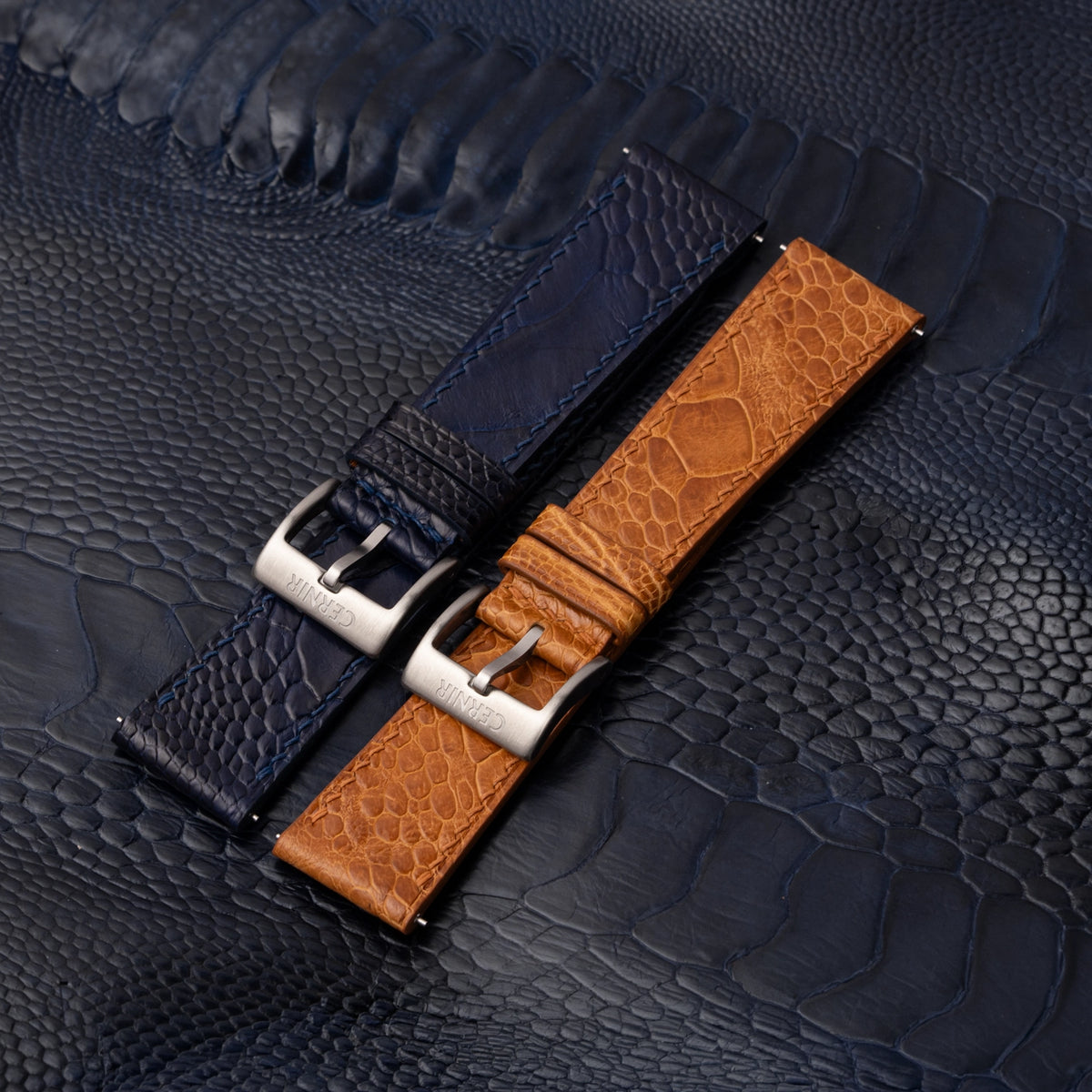 Ostrich Leg watch straps by Cernir