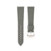 Grey Saffiano Leather Slim Watch Strap