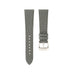 Grey Togo Leather Slim Watch Strap