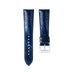 Navy Ostrich Leather Padded Watch Strap