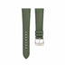 Olive Green Sailcloth Padded Watch Strap