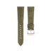 Olive Green Pueblo Leather Slim Watch Strap
