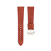 Rust Brown Pueblo Leather Slim Watch Strap