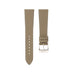 Taupe Saffiano Leather Slim Watch Strap