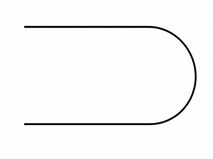 Oval strap end